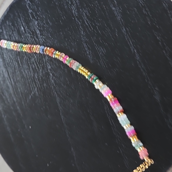 Moda International Multicolor Beaded Genuine Stone Bracelet - Picture 5 of 6